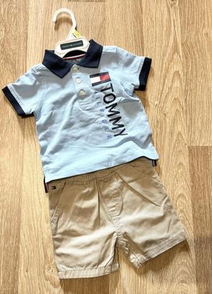 Сша костюм набір літній набор футболка шорти оригінал tommy hilfiger