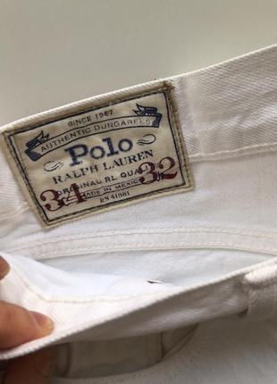 Білі чоловічі джинси polo ralph lauren розмір 34/323 фото