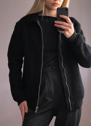 Куртка бомбер шерстяной h&m6 фото