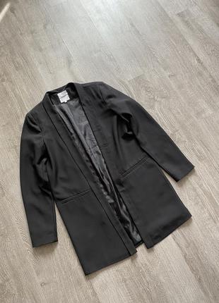 Стильний чорний піджак жакет кімоно блейзер кардиган від ang7 фото