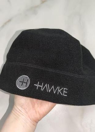 Чоловіча чорна спортивна флісова термо шапка hawke 58-60 см