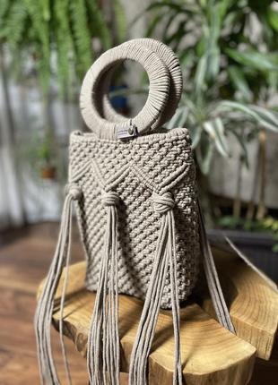 Макраме сумка в стилі бохо, хендмейд, подарунок