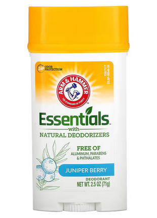 Натуральный дезодорант стик arm&amp;hammer essential с ароматом можжевельника 71 г