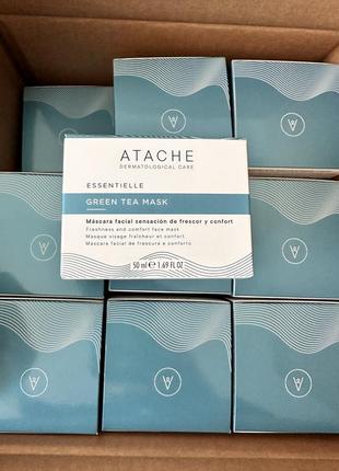 Відновлююча заспокійлива маска atache essentielle reafirming mask green tea