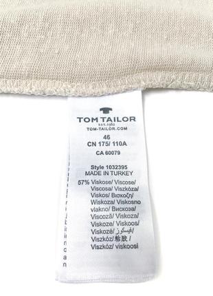 Базовая футболка tom tailor plus size с добавлением льна, xxxl9 фото