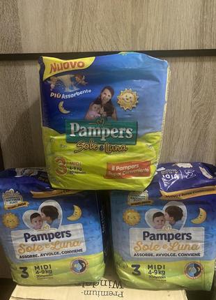 Pampers подгузники 3 4-9 кг 60 шт