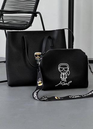 Karl lagerfeld the tote bag double