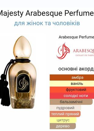 Розпив majesty arabesque perfumes8 фото