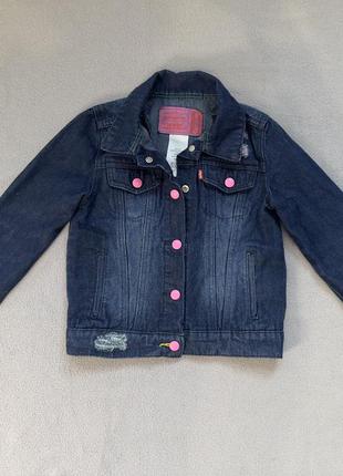 Дитяча джинсова куртка levi’s 6-7 років 116-122 см