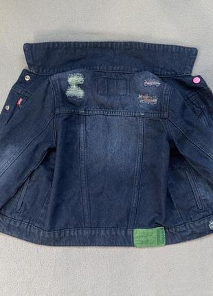 Детская джинсовая куртка levi's 6-7 лет 116-122 см3 фото