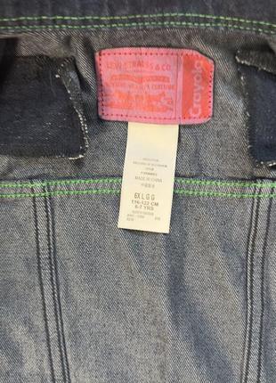 Детская джинсовая куртка levi's 6-7 лет 116-122 см6 фото