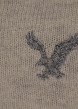 Мягкий х/б пуловер цвета слоновой кости american eagle сша  xs.2 фото