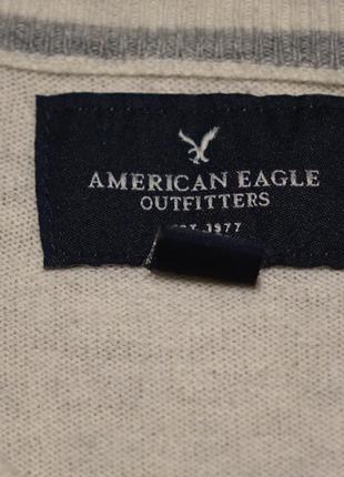 Мягкий х/б пуловер цвета слоновой кости american eagle сша  xs.6 фото
