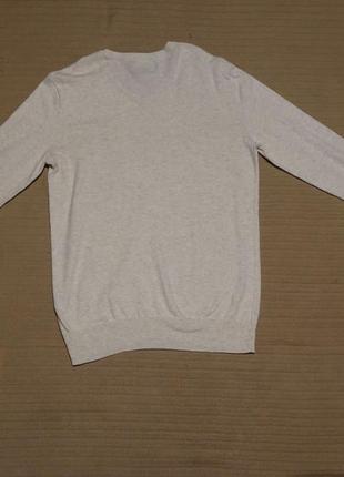 Мягкий х/б пуловер цвета слоновой кости american eagle сша  xs.8 фото