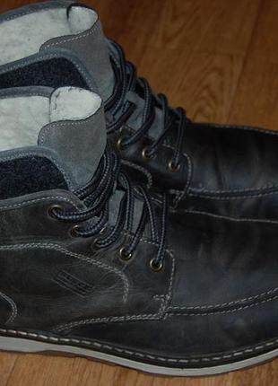 Ботинки кожаные на шерсти 43-43,5 р rieker германия1 фото