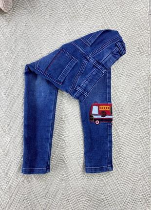 Стильні трикотажні джинси  f&f (2-3р)▪️3 фото