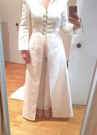 Новое свадебное пальто платье d'jaze