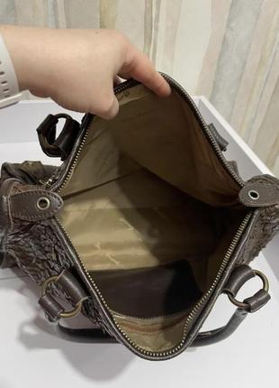 Роскошная итальянская сумка из кожи питона bruno amaranti 🇮🇹3 фото