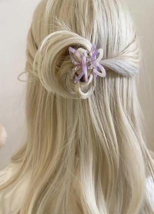 Скидка! акрилові аксесуари для волосся зажими у корейському стилі метелик8 фото