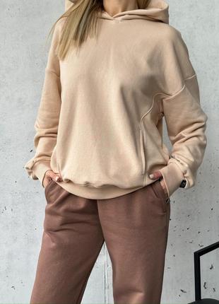 Спортивний костюм якісна трьохнитка не кашлатиться oversize худі джоггери family look