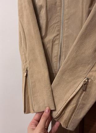 Замшевая куртка пиджак из натуральной кожи manor woman, размер s/m8 фото