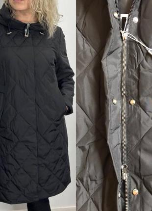 Meajiateer куртка женская весна оcень р.48, 56 стеганая удлиненная куртка с капюшоном1 фото