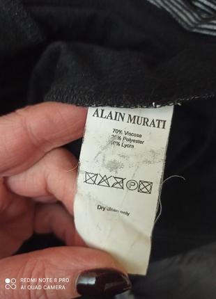 Alain murati оригінальна туніка з капюшоном р. 46-52, оверсайз, пог 54см.8 фото