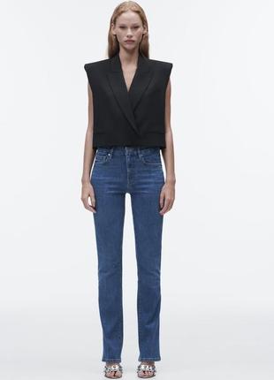 Джинсы zw bootcut high waist zara/ расклешенные джинсы zara3 фото