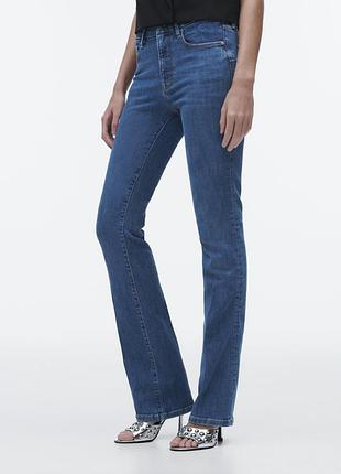 Джинсы zw bootcut high waist zara/ расклешенные джинсы zara