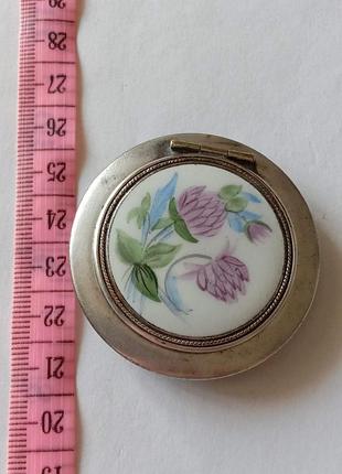 Пудреница зеркало старинная винтаж ссср5 фото