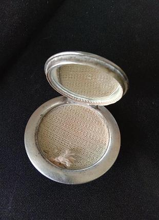 Пудреница зеркало старинная винтаж ссср4 фото