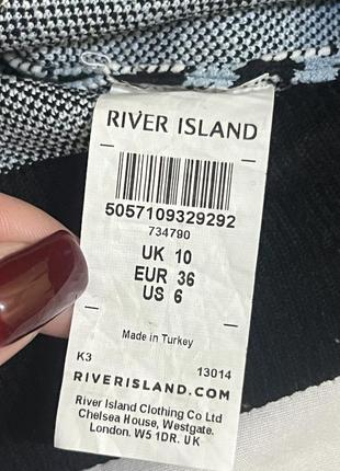 Жилетка river island черная голубая золотистая животный принт4 фото