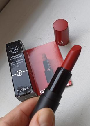 Помада для губ giorgio armani rouge d'armani matte lipstick 400. акція 1+1=33 фото