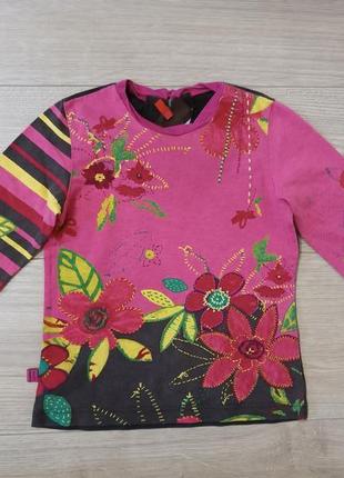 Яркая кофточка для девочки catimini 100% коттон