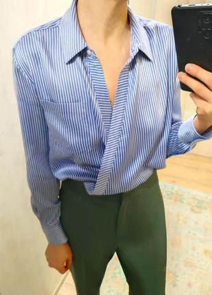 Шовкова блуза боді від alexander wang4 фото