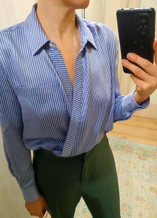 Шовкова блуза боді від alexander wang2 фото