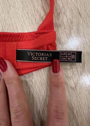 Комплект victoria’s secret червоний3 фото