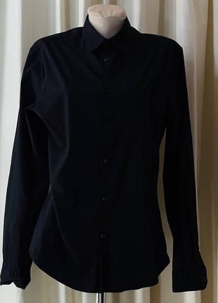 Шикарна чорна сорочка рубашка1 фото