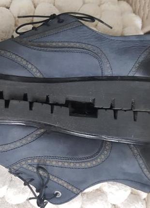 Кожаные туфли на платформе стние оксфорды броги брогги6 фото