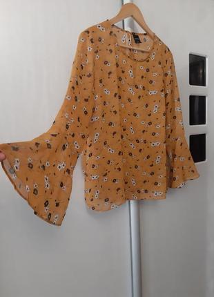 Блуза в квітковий принт zebra