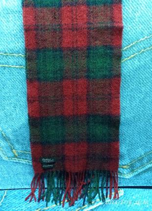 Шарф шерстяной lindsay винтажный шотландия № 107