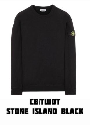 Топовий світшот stone island black