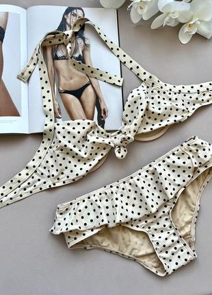 Кокетливий роздільний купальник в ретро стилі  pistol panties