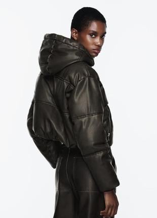 Пуховик вкорочений zara3 фото