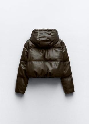 Пуховик вкорочений zara4 фото