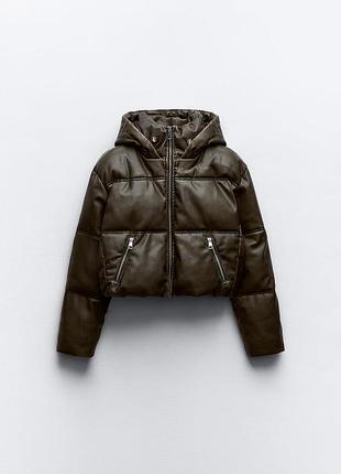 Пуховик вкорочений zara6 фото
