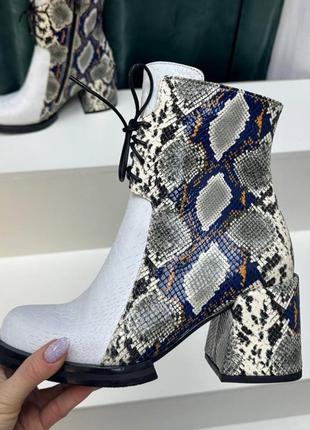 Екслюзивні черевики з італійської шкіри жіночі на підборах