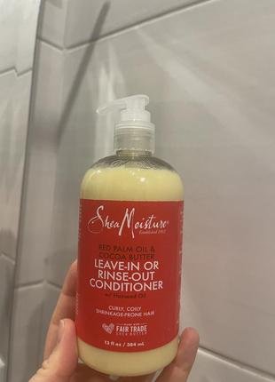 Sheamoisture red palm oil & cocoa butter leave-in or rinse-out conditioner1 фото
