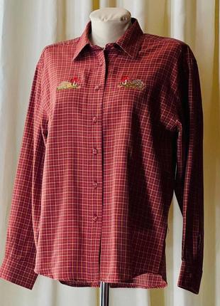 Шикарная блуза рубашка в клетку