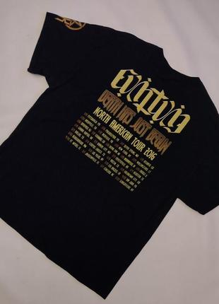 Черная футболка мерч группа anthrax тур 2016 года4 фото